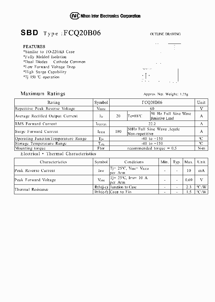 FCQ20B06_1239108.PDF Datasheet