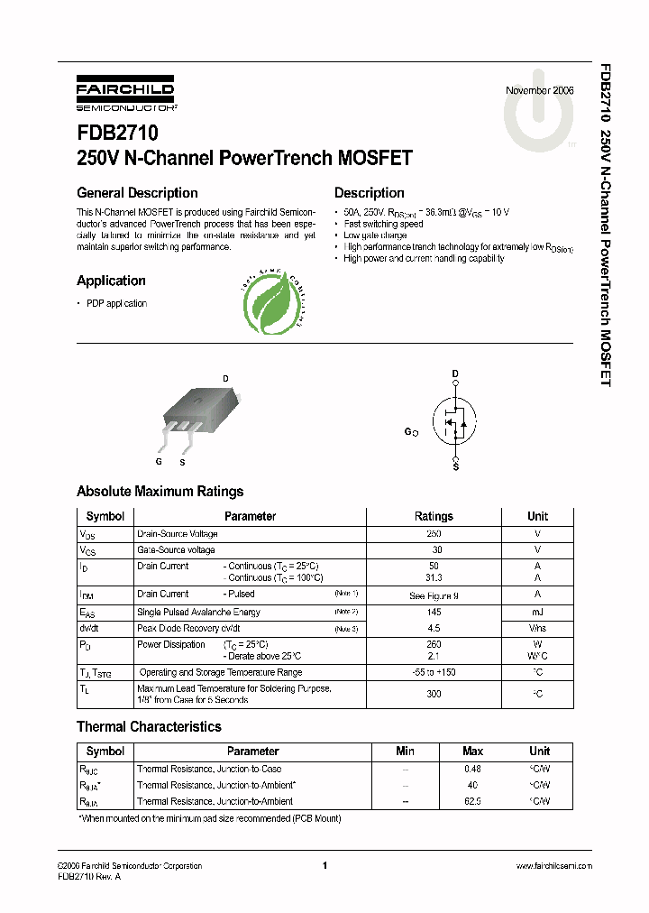 FDB2710_1239211.PDF Datasheet