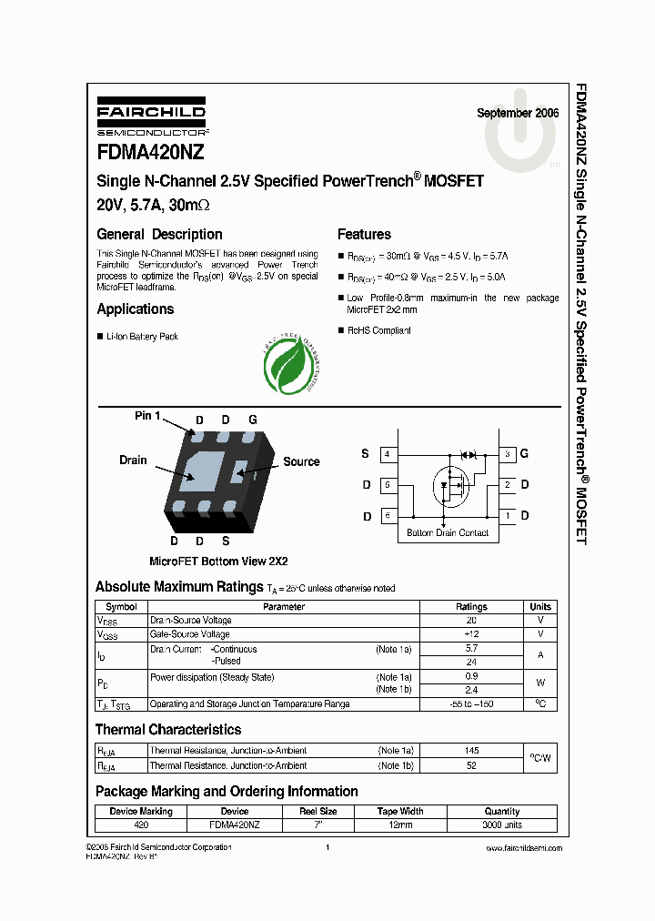 FDMA420NZ0609_708959.PDF Datasheet