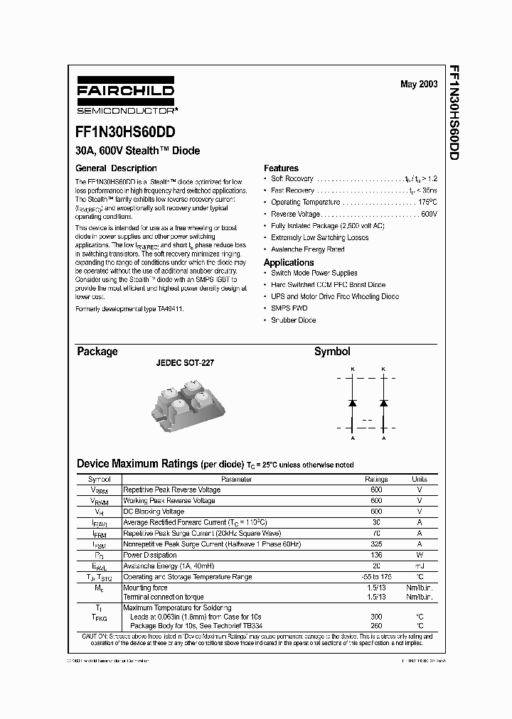 FF1N30HS60DD_1239958.PDF Datasheet