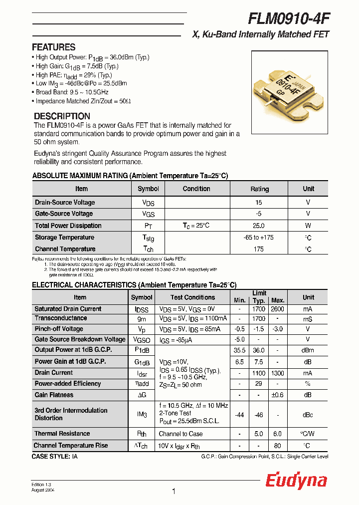 FLM0910-4F_1067505.PDF Datasheet