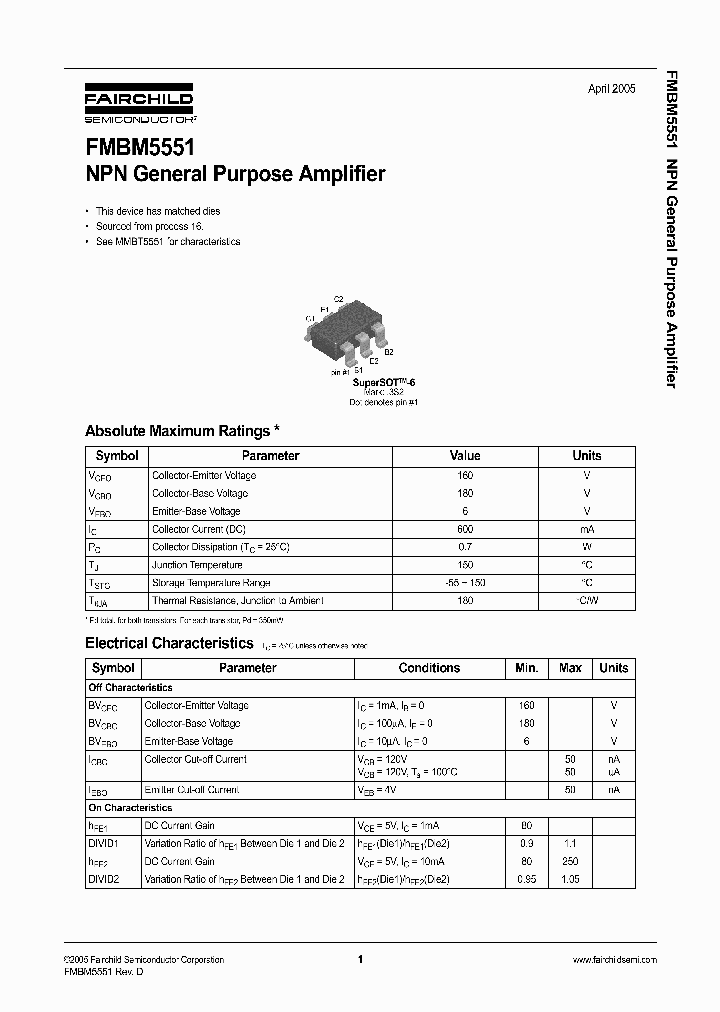 FMBM5551_1240906.PDF Datasheet