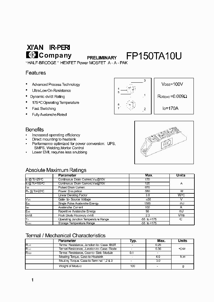 FP150TA10U_1241242.PDF Datasheet