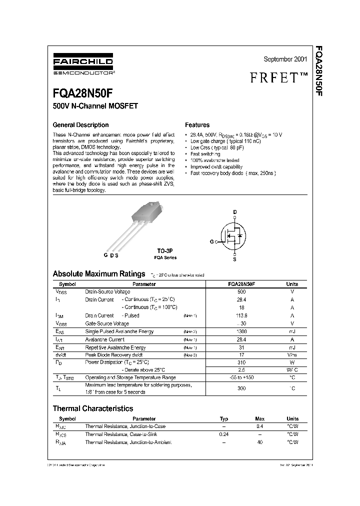 FQA28N50F_1087344.PDF Datasheet