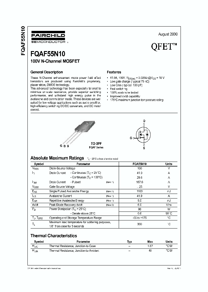 FQAF55N10_1241496.PDF Datasheet