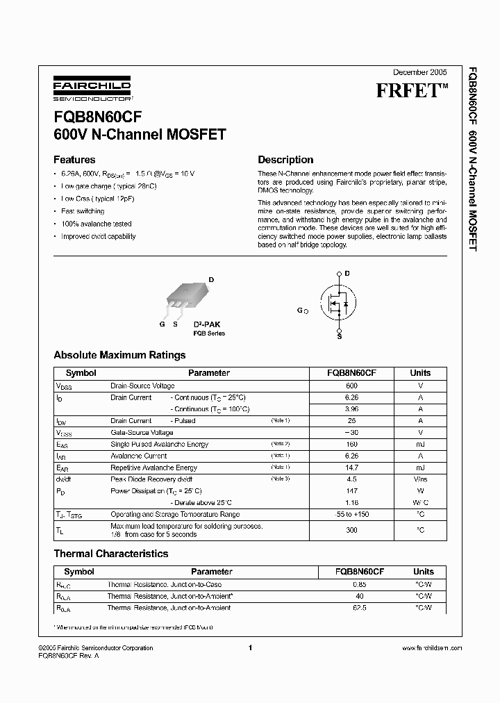 FQB8N60CFTM_1241523.PDF Datasheet