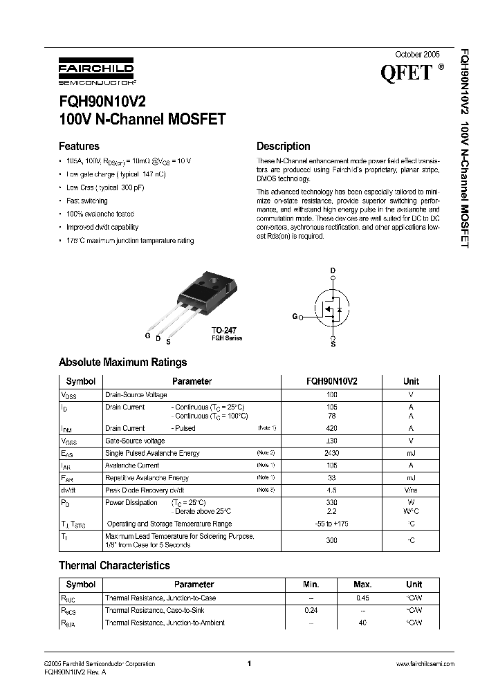 FQH90N10V2_1241542.PDF Datasheet