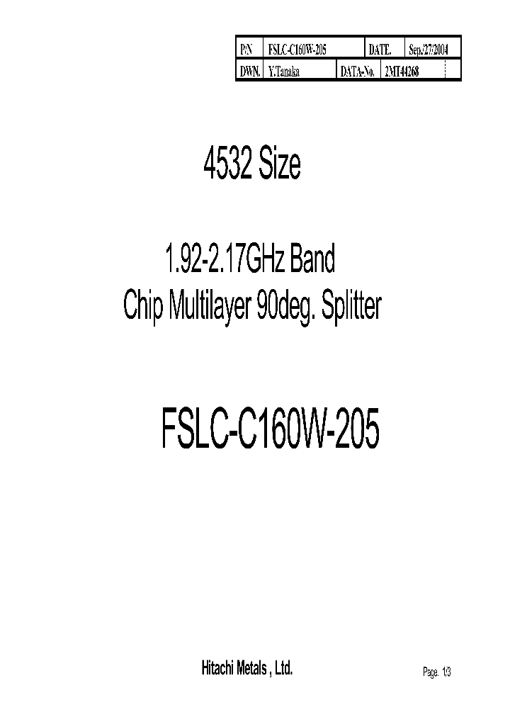 FSLC-C160W-205_1242961.PDF Datasheet