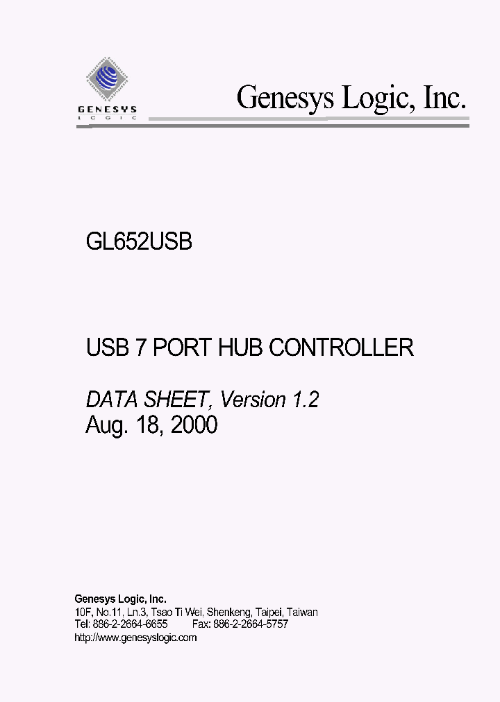 GL652USB_1244999.PDF Datasheet