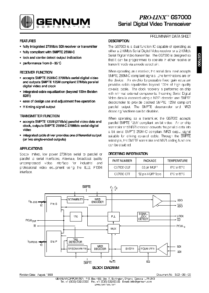 GS7000-CTT_1245822.PDF Datasheet