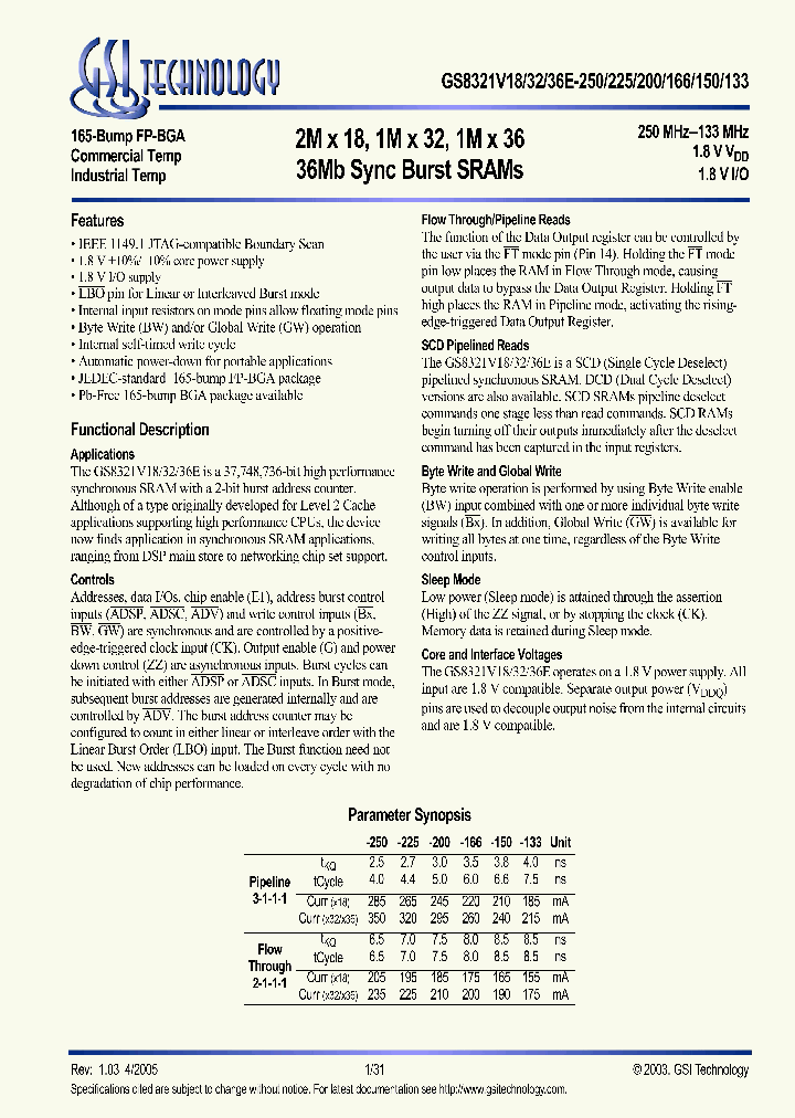 GS8321V18E-166_624231.PDF Datasheet