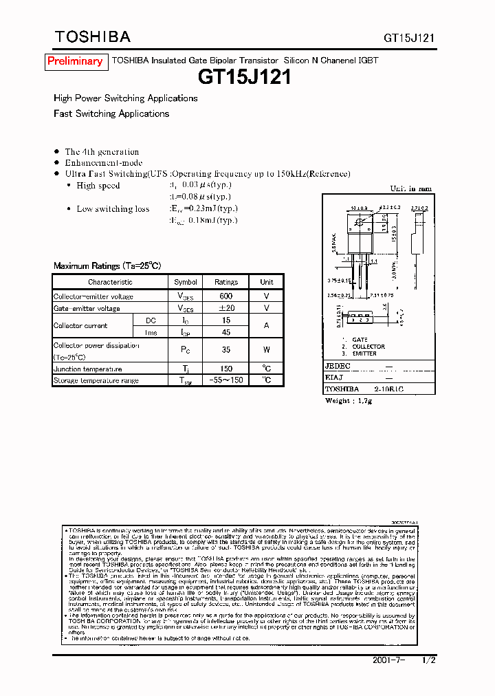 GT15J121_1246342.PDF Datasheet