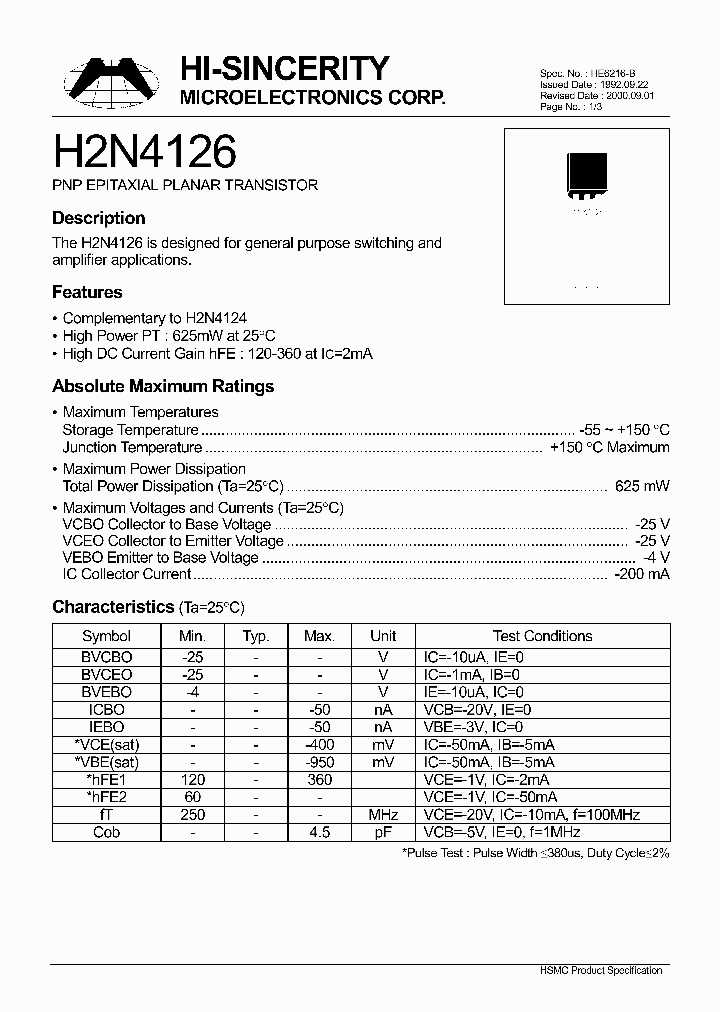 H2N4126_1246747.PDF Datasheet