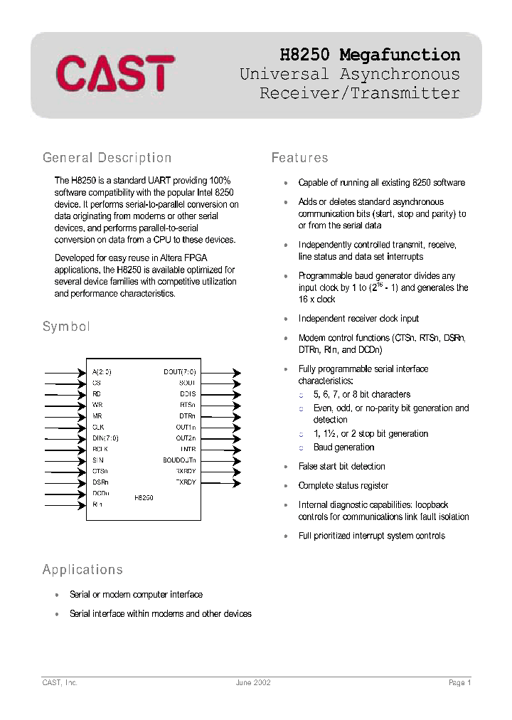 H8250_1246887.PDF Datasheet