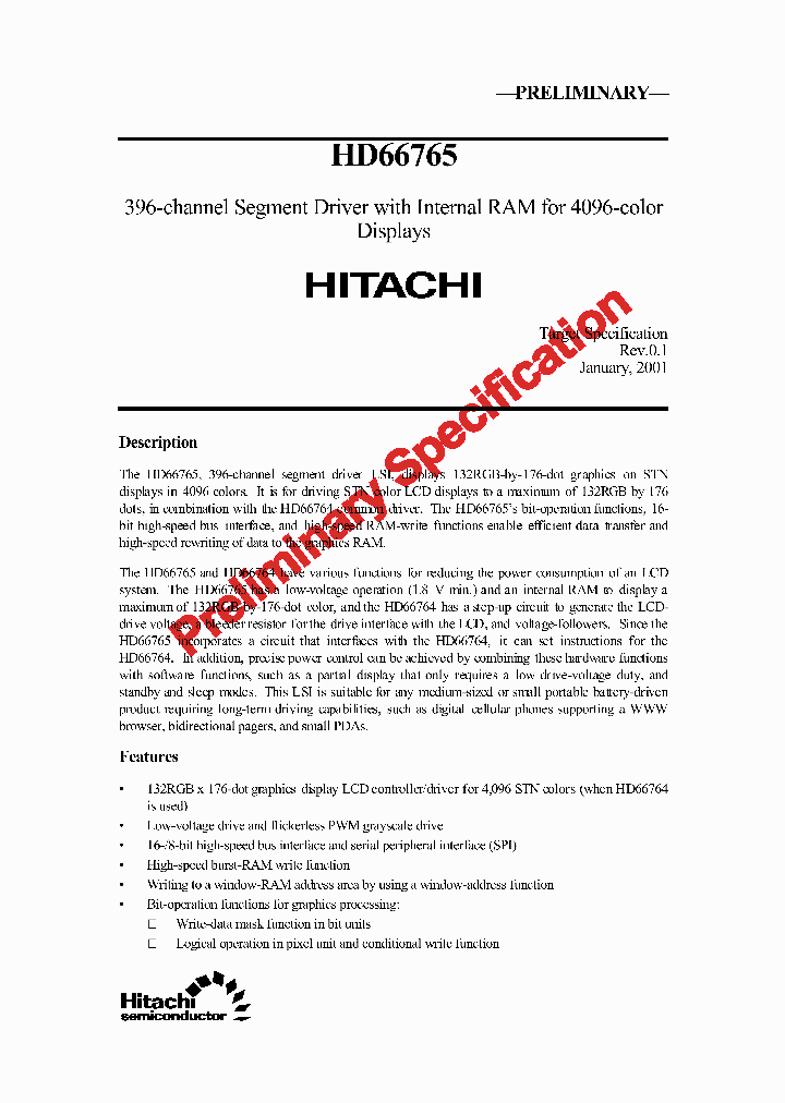HCD66765BP_1247556.PDF Datasheet