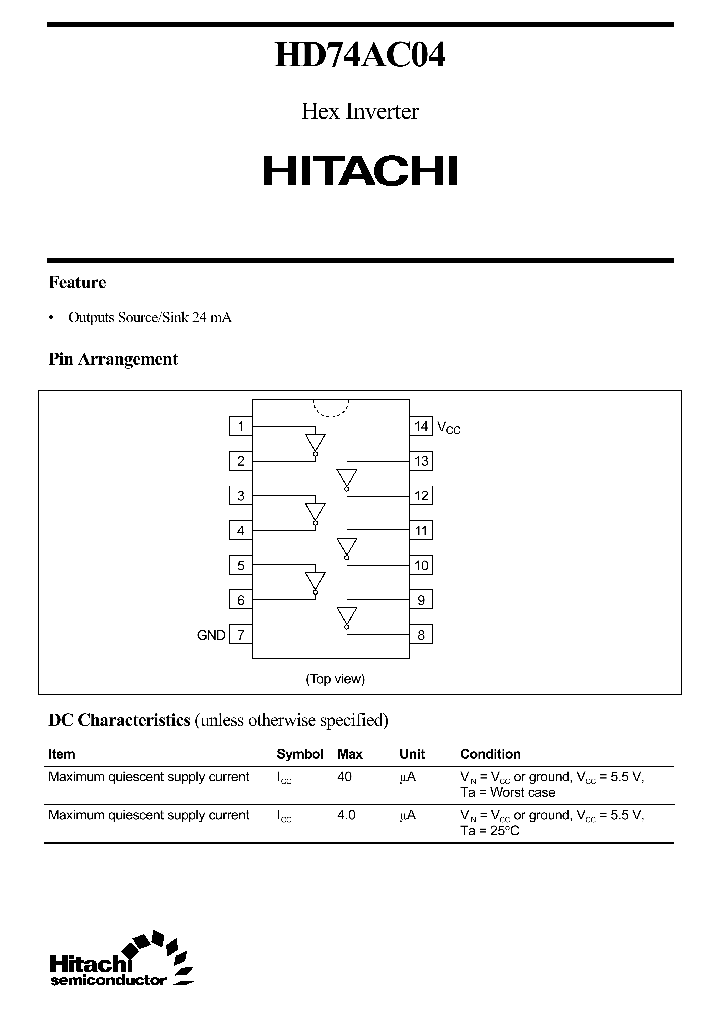 HD74AC04_1109982.PDF Datasheet