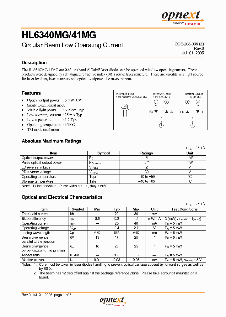 HL6341MG_1250115.PDF Datasheet