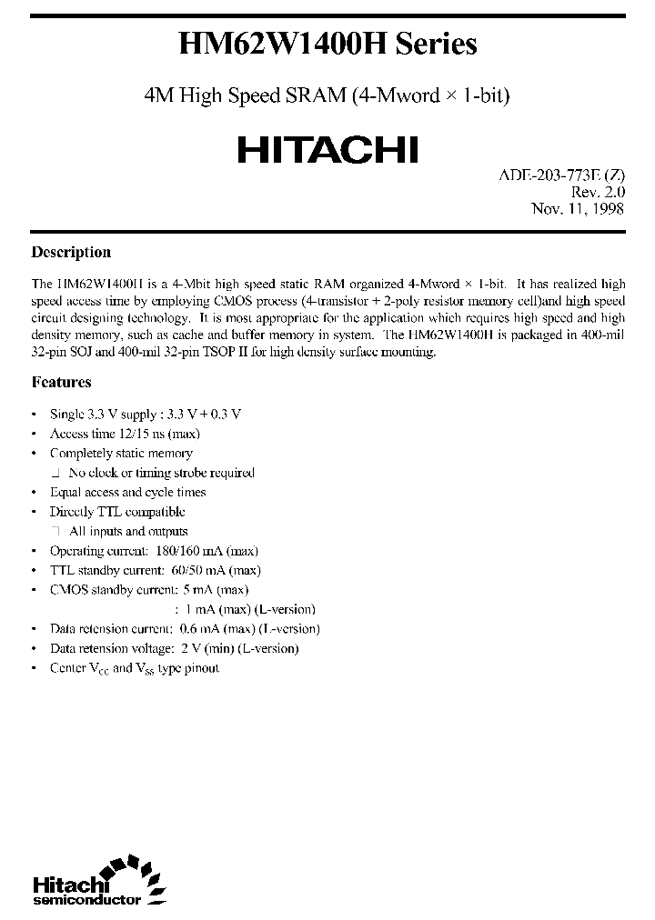 HM62W1400H_1250386.PDF Datasheet