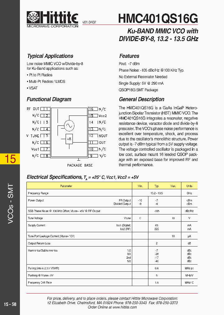 HMC401QS16G_1250620.PDF Datasheet