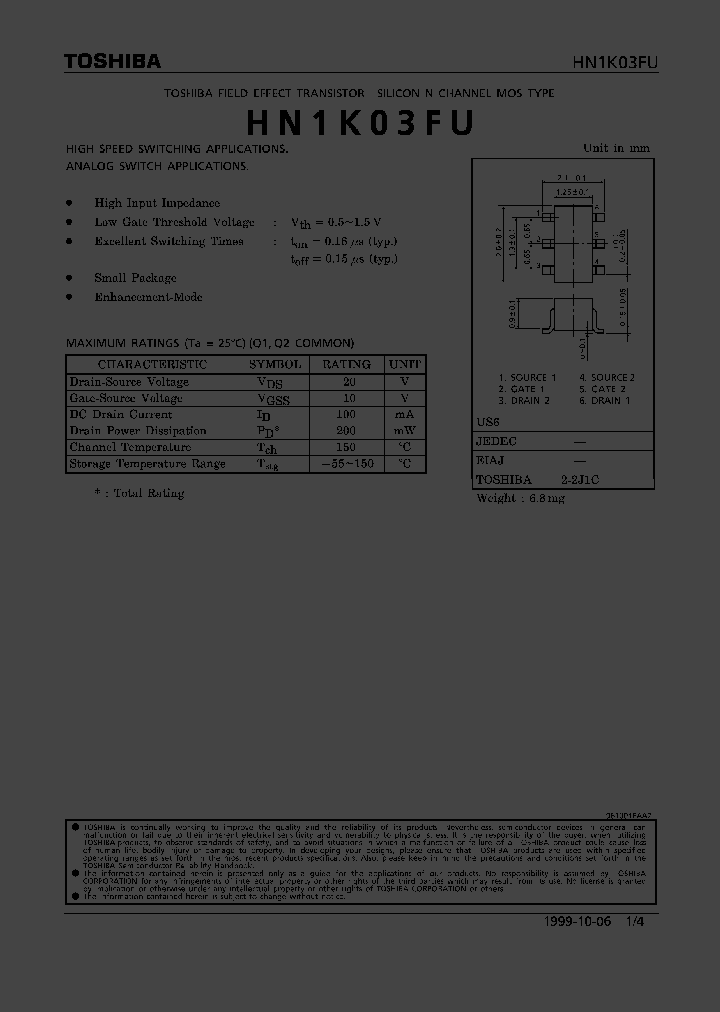 HN1K03FU_1250832.PDF Datasheet