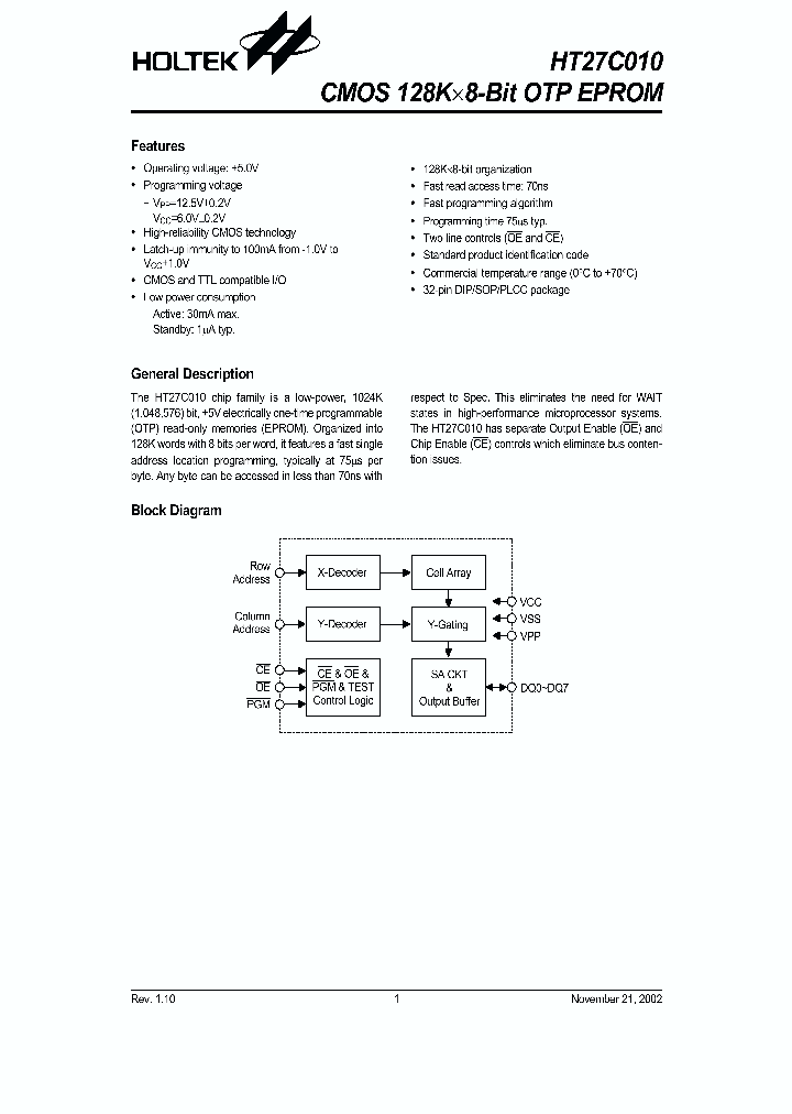 HT27C010_1251553.PDF Datasheet