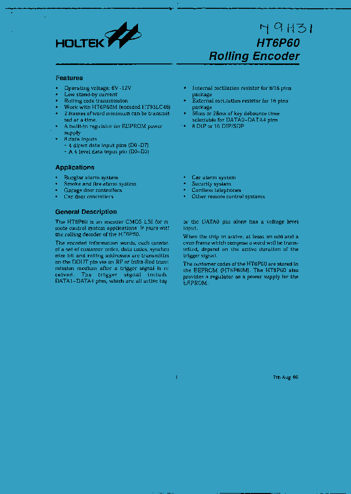 HT6P60_720548.PDF Datasheet