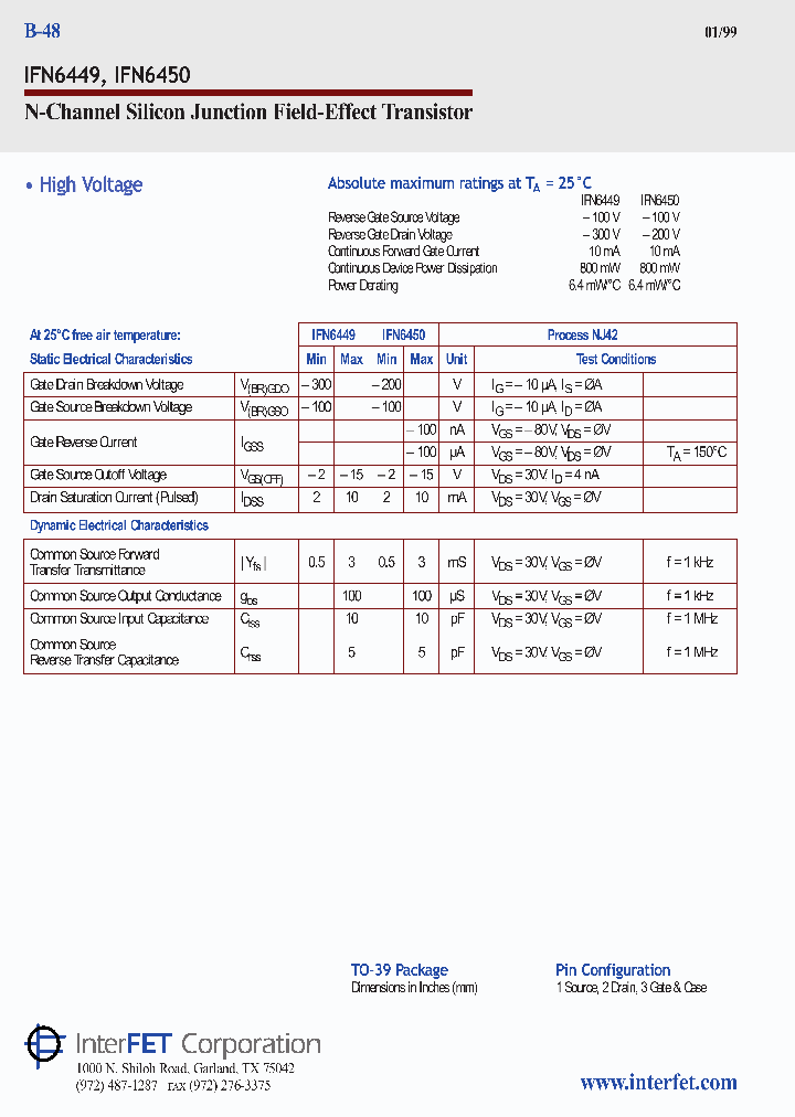 IFN6450_1254268.PDF Datasheet