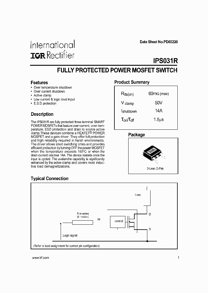 IPS031R_1255102.PDF Datasheet