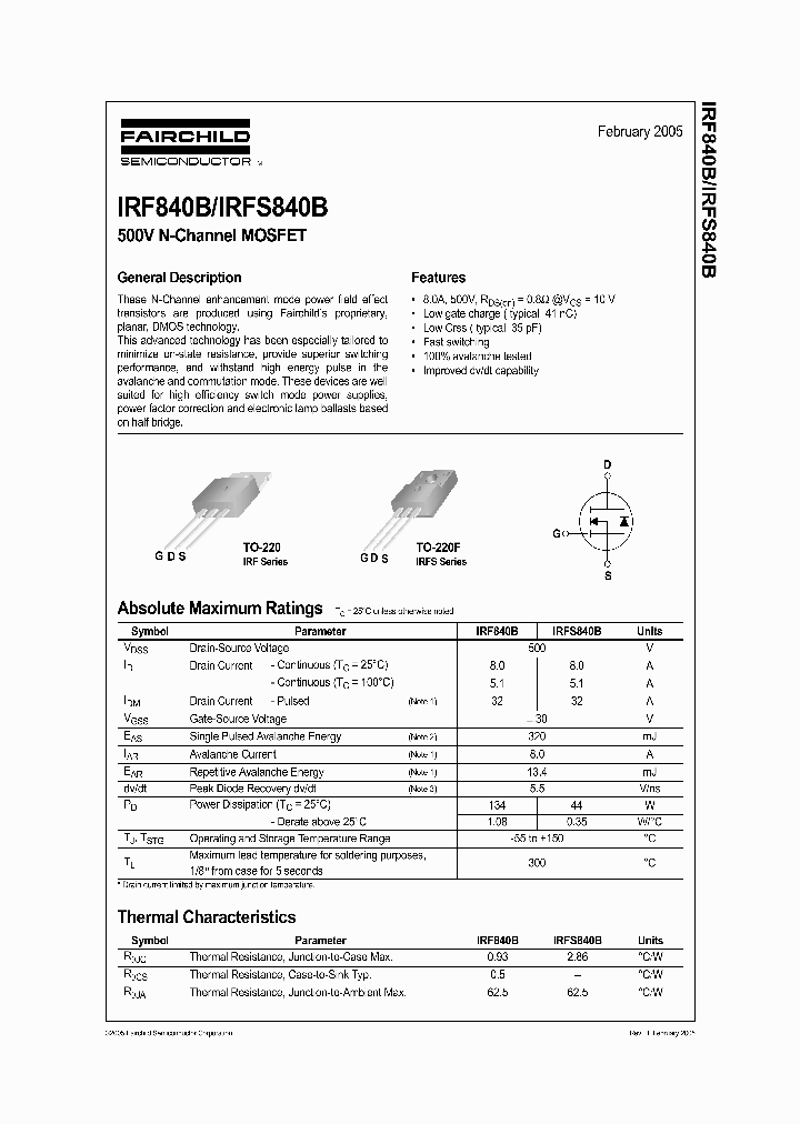 IRF840B05_740328.PDF Datasheet