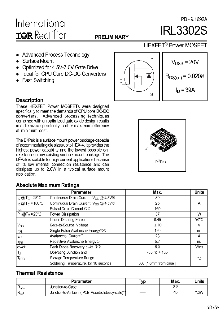 IRL3302S_1256792.PDF Datasheet