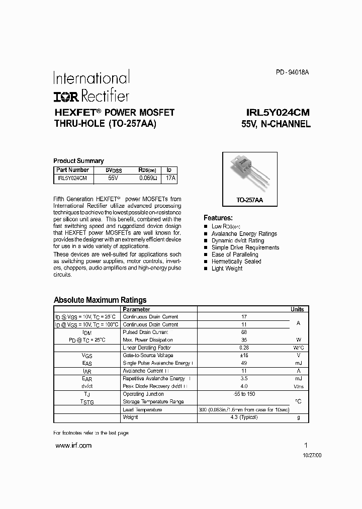 IRL5Y024CM_1256825.PDF Datasheet