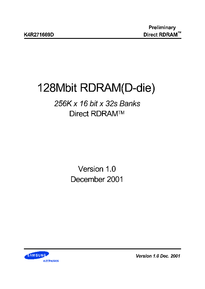 K4R271669D-TCS8_1259093.PDF Datasheet