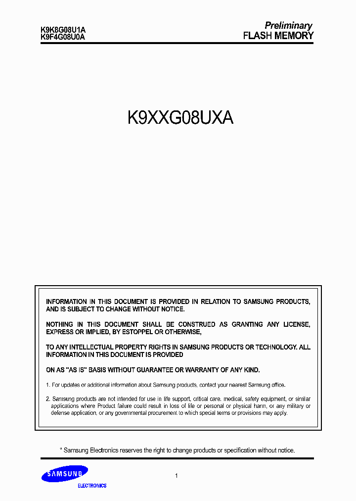 K9XXG08UXA_1012903.PDF Datasheet