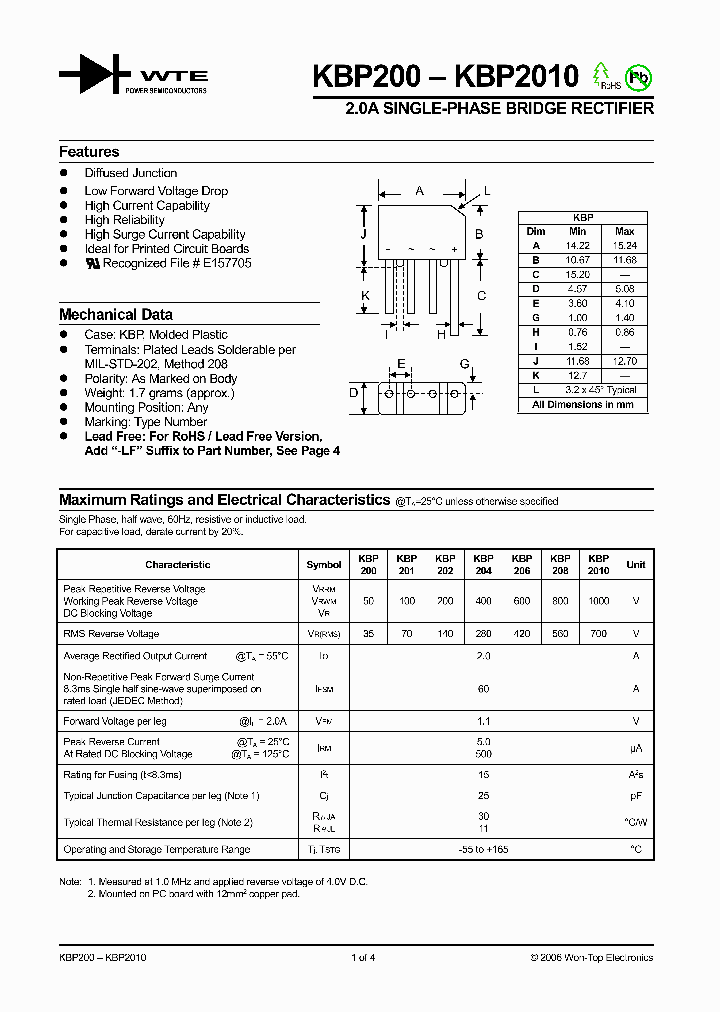 KBP208_1259864.PDF Datasheet