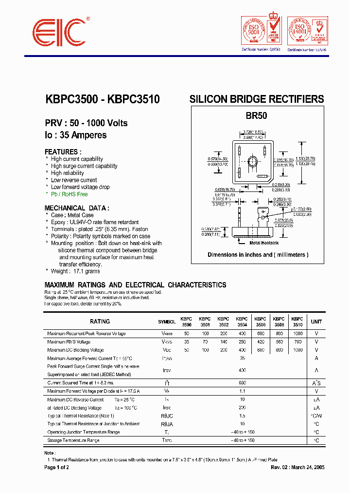 KBPC3504_1027711.PDF Datasheet