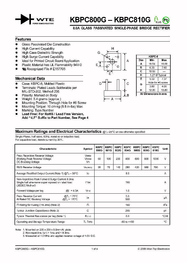 KBPC810G_1259993.PDF Datasheet