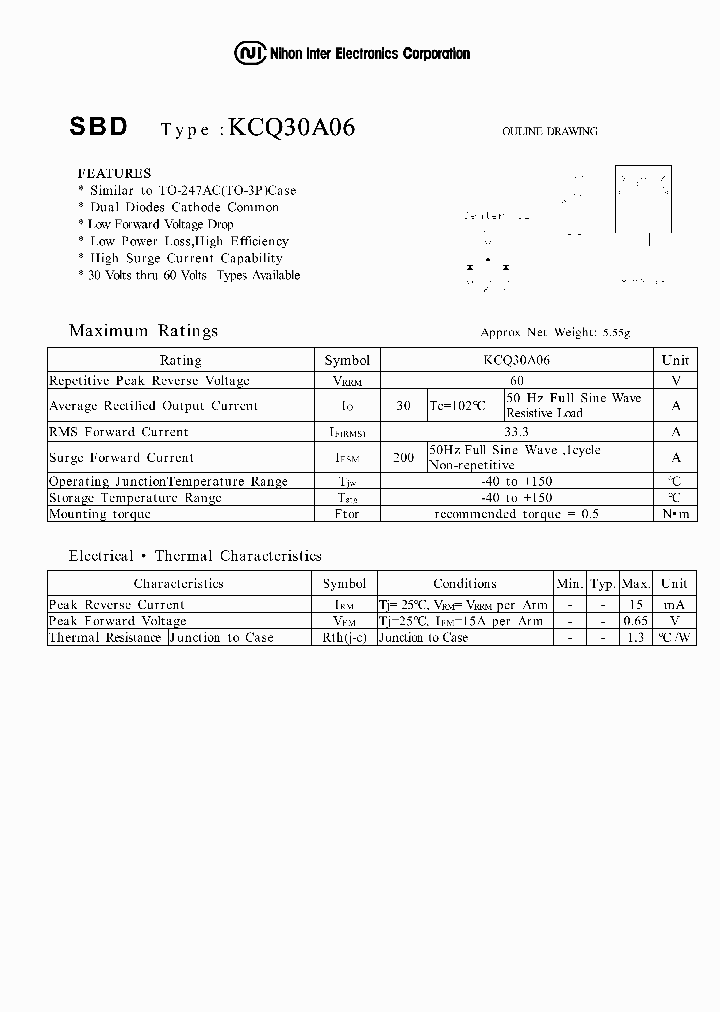 KCQ30A06_1260084.PDF Datasheet
