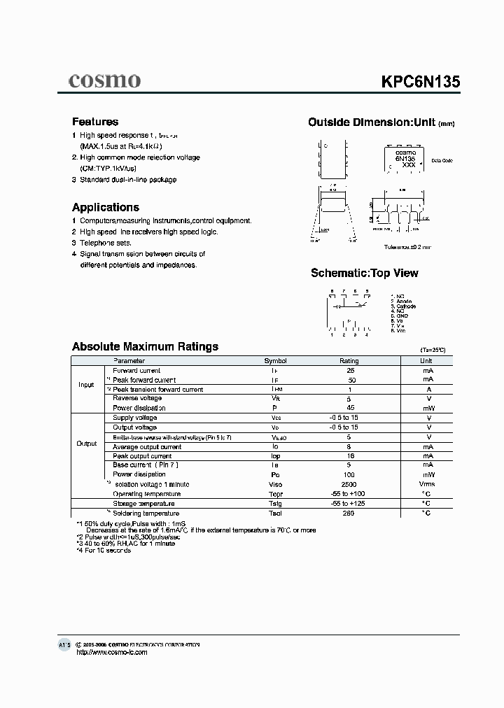 KPC6N135_1260823.PDF Datasheet