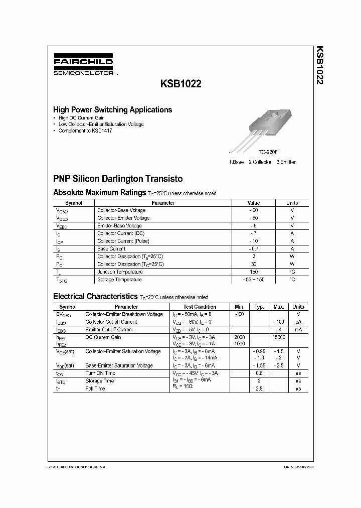 KSB1022_1261107.PDF Datasheet