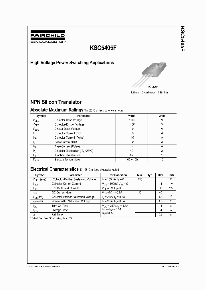 KSC5405F_1261265.PDF Datasheet