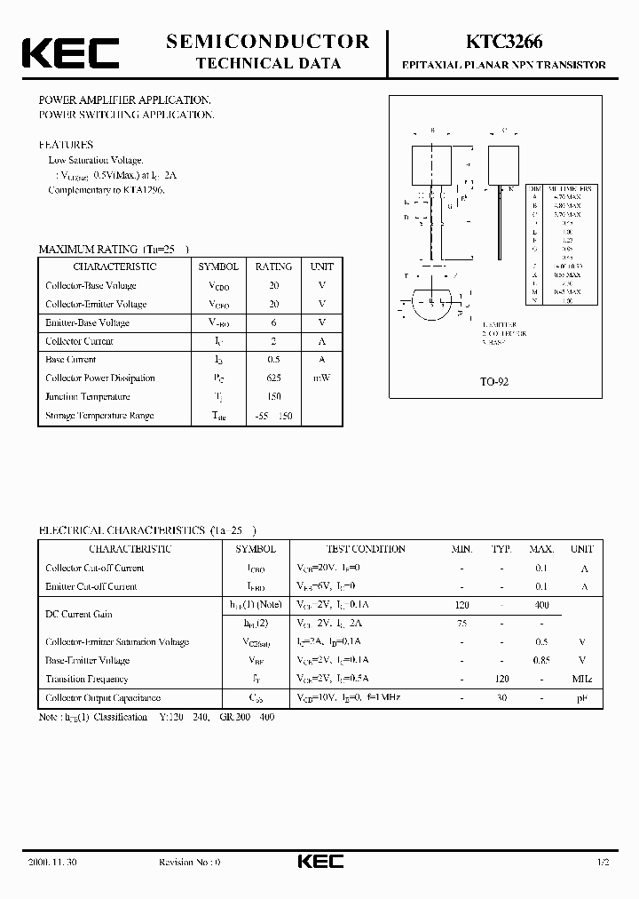 KTC3266_1261696.PDF Datasheet