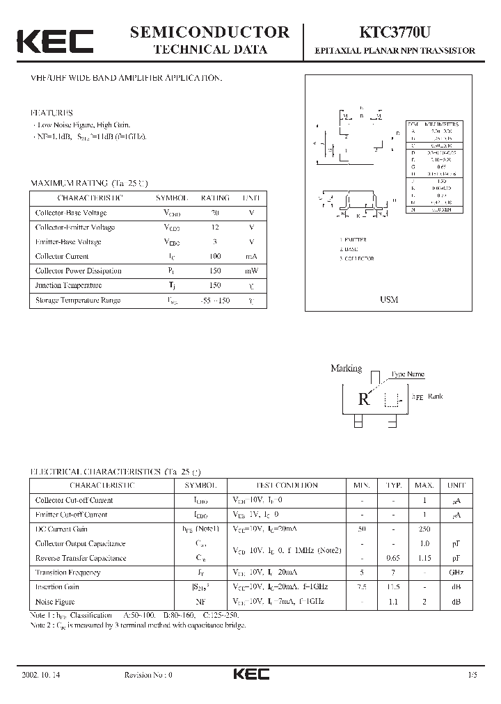 KTC3770U_775338.PDF Datasheet