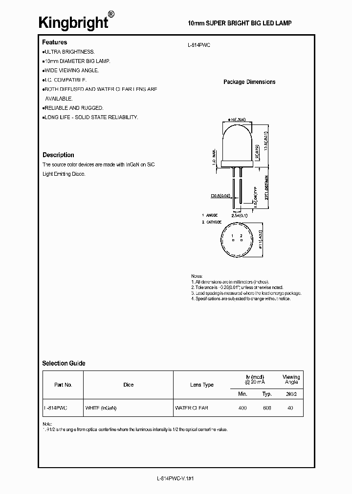 L-814PWC_1262499.PDF Datasheet