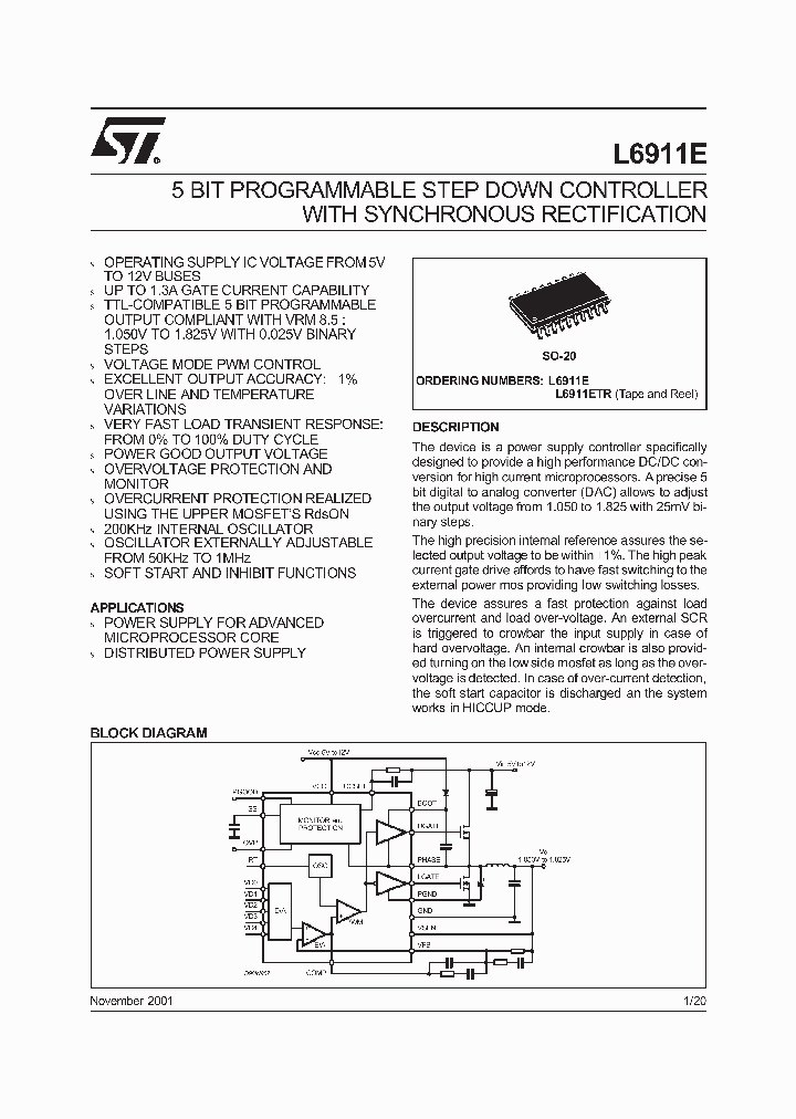 L6911ETR_1262394.PDF Datasheet