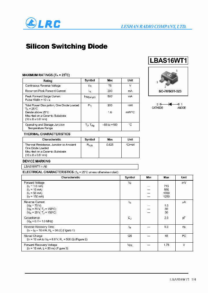 LBAS16WT1_1263317.PDF Datasheet