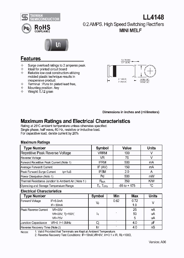 LL4148_1089838.PDF Datasheet