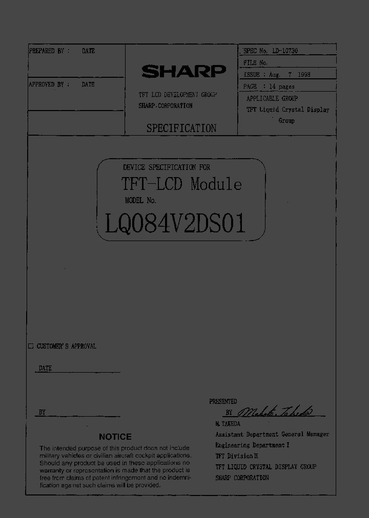 LQ084V2DS01_1267092.PDF Datasheet