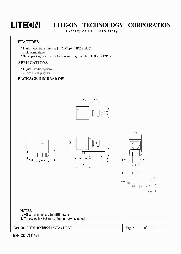 LTDL-RX16P04_1268332.PDF Datasheet