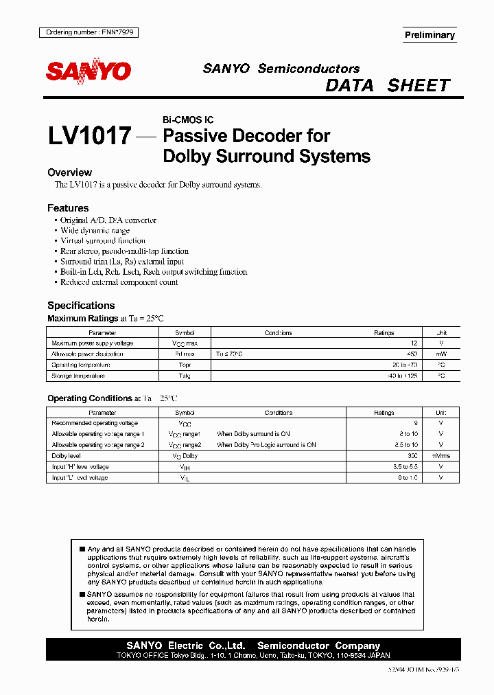 LV1017_1268536.PDF Datasheet
