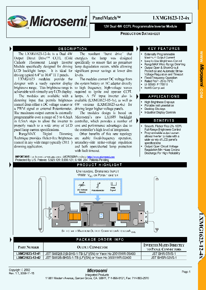 LXMG1623-12-4X_1268814.PDF Datasheet